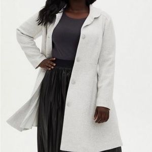Torrid size 2 wool shawl collar coat